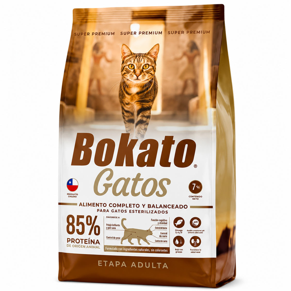 Bokato gato adulto esterilizado 7 kg alimento super premium para gatos