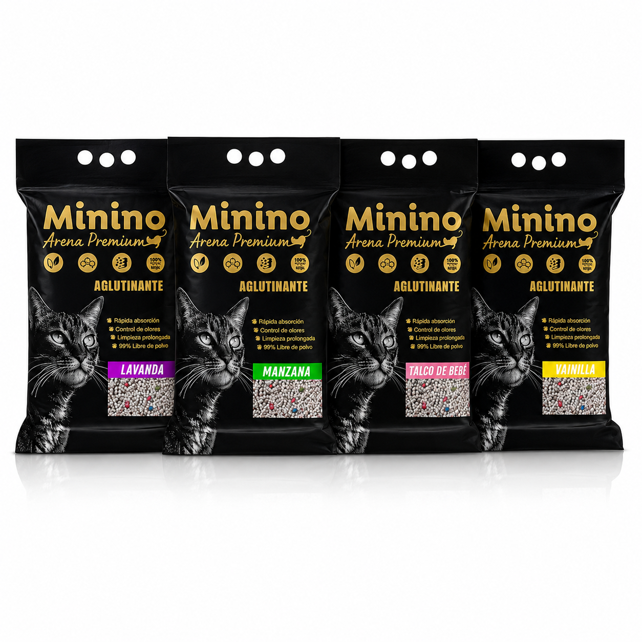 Arena sanitaria para gatos 20kg – Minino ultra aglutinante | TODOGATO