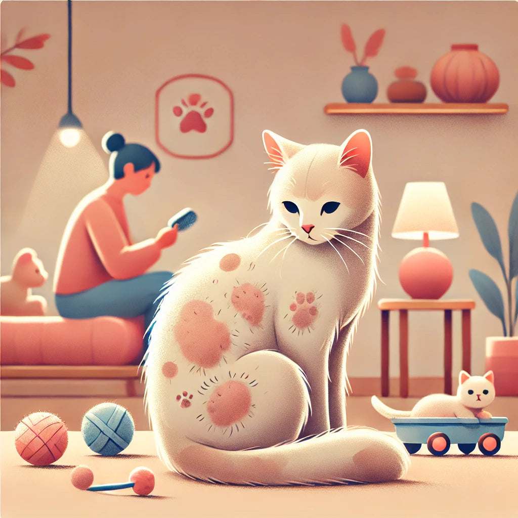 ¿POR QUÉ MI GATO SE LAME EXCESIVAMENTE?