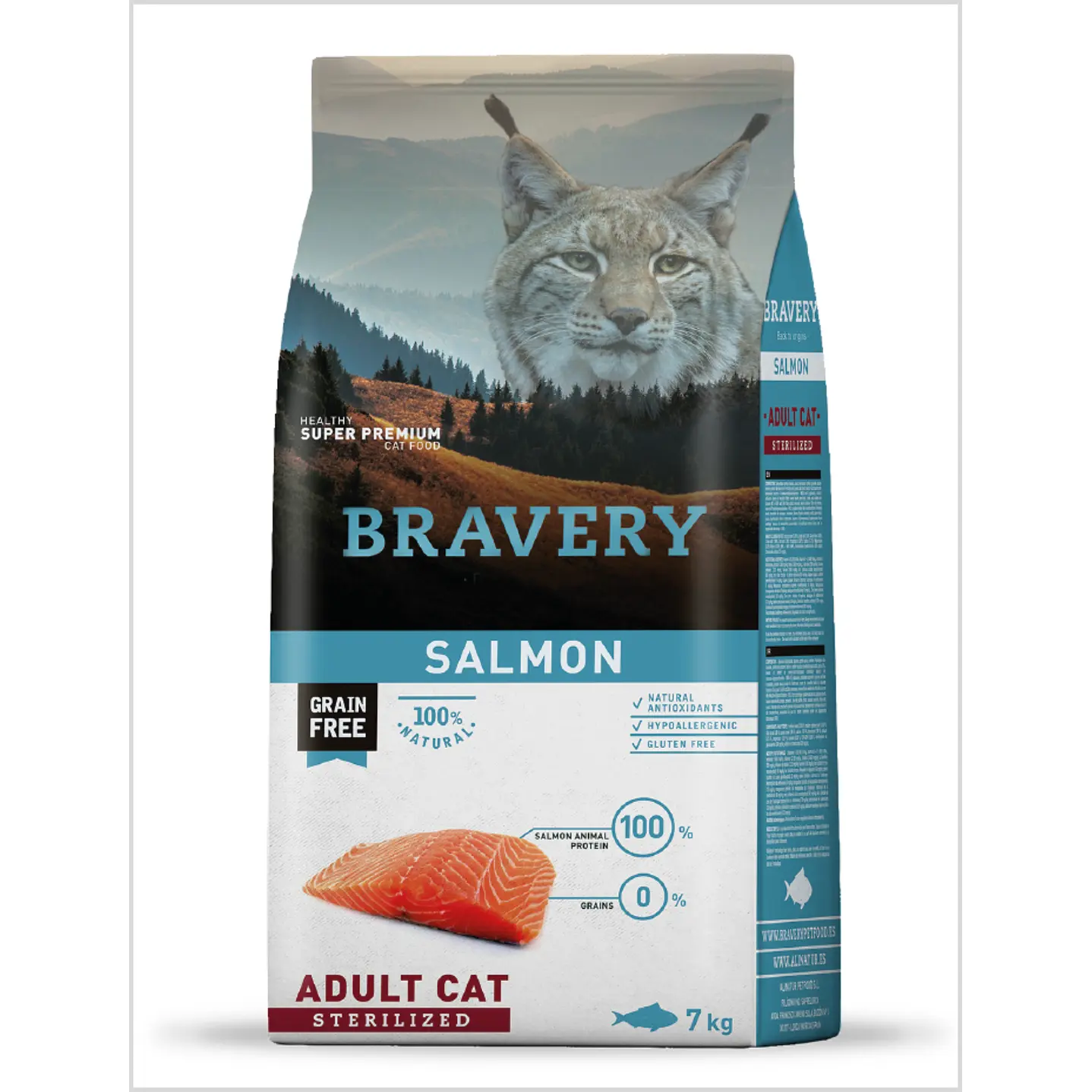 Bravery Salmón Adulto Esterilizado Gato 7kg
