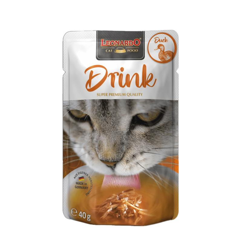 Leonardo Drink Pato 40 g alimento complementario líquido para gatos adultos