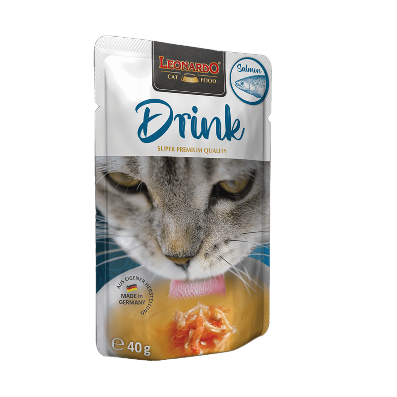 Leonardo Drink Salmón 40 g alimento complementario líquido para gatos adultos