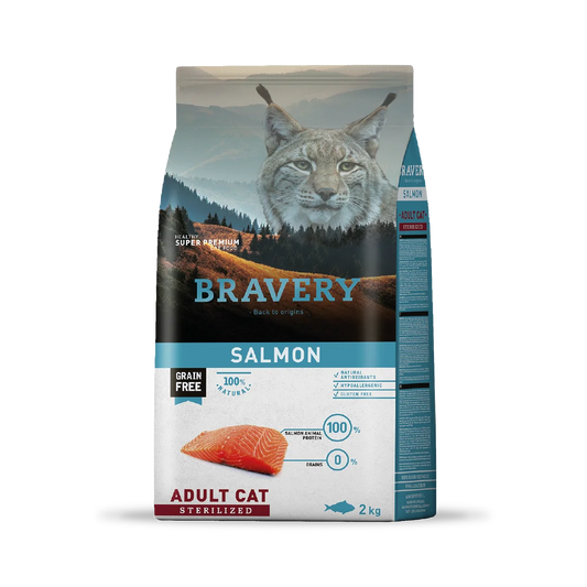 Bravery Salmón Adulto Esterilizado Gato 2kg