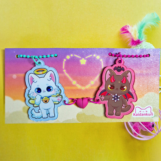 Llavero Ángel y Demonio
