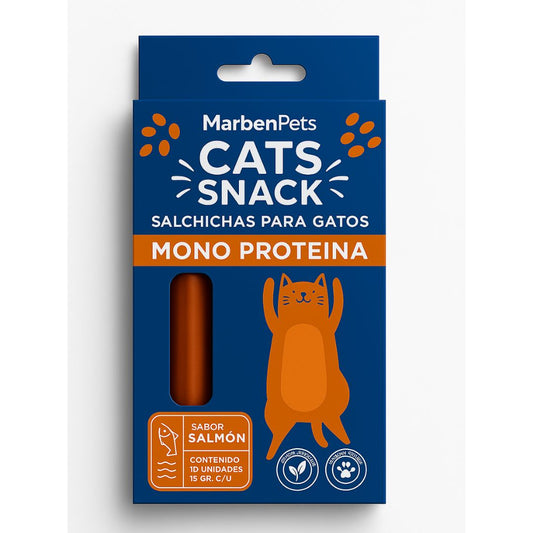 Snack Salchicha Monoproteica Sabor Salmón 150gr