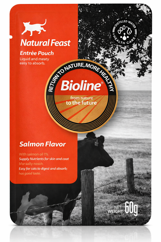 Natural Feast Entrée Pouch Salmón 60g comida húmeda para gatos
