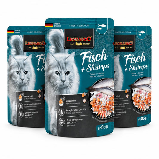 Tripack Leonardo Pescado y Camarón 85g