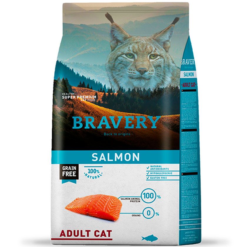 Bravery Salmón Adulto Gato 7kg