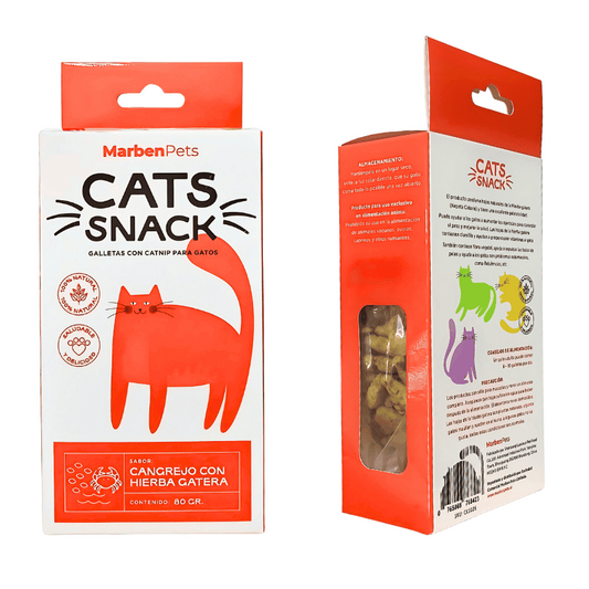 Galleta rellena para gatos Cats Snack cangrejo 80 g
