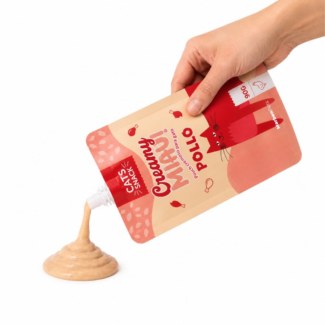 Envase posterior Creamy Miau Pollo 90 g para gatos Cats Snack