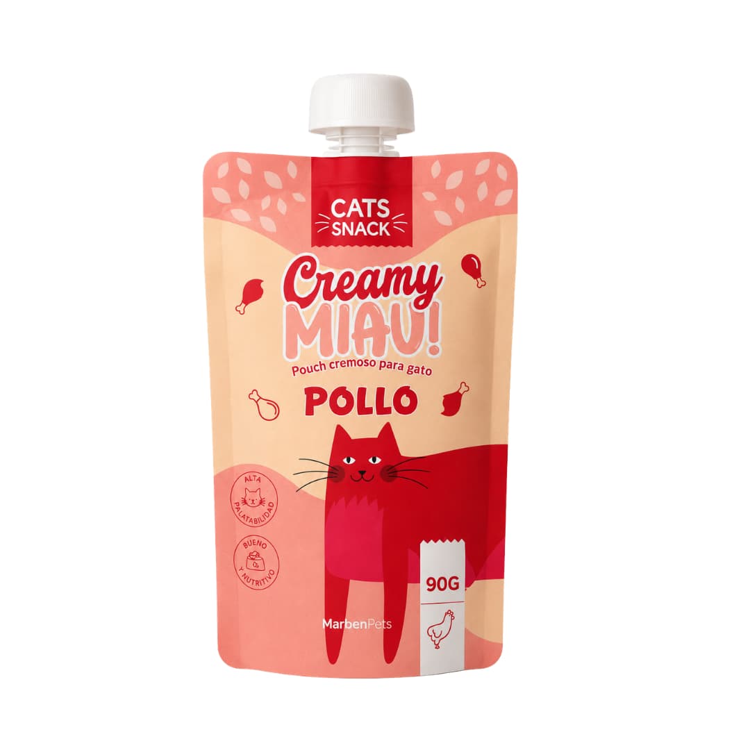 Creamy Miau Pollo 90 g snack cremoso para gatos Cats Snack