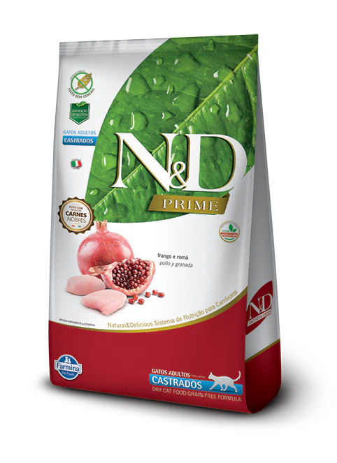 N&D Prime Feline Castrado 1,5kg - Pollo y Granada