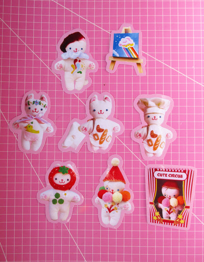 Set Gatitos Bordados