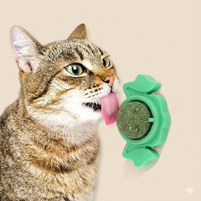 Bola de Hierba Gatera Giratoria – Catnip 100% Natural (1 Unidad)